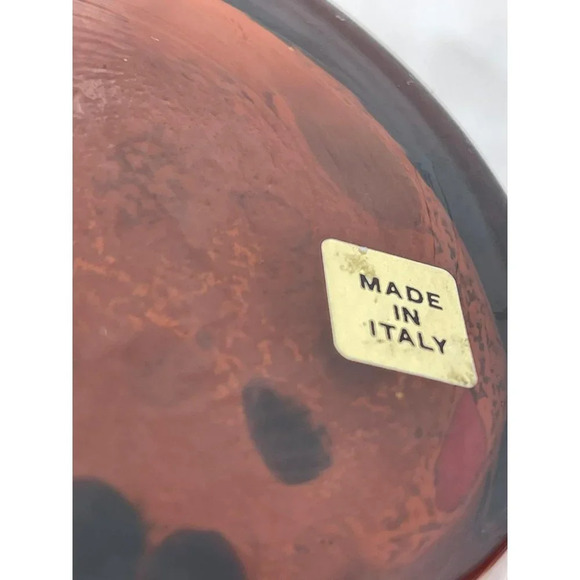 Italian Maestri Vestri Monumental Polychrome Art Glass Vase with Gold Aventurine - Picture 13 of 13